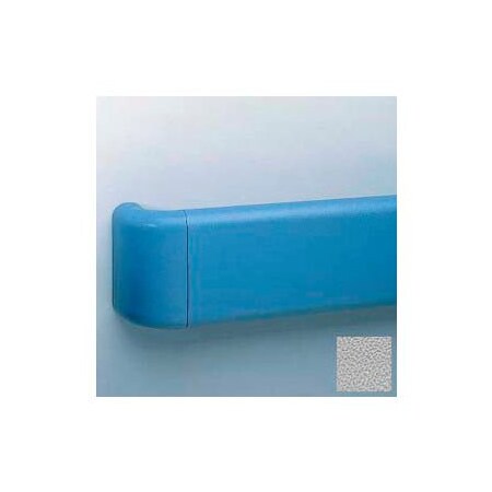 Pawling Aluminum-Reinforced Return For Br-530 Handrail, Pearl Gray BR-535-0-289